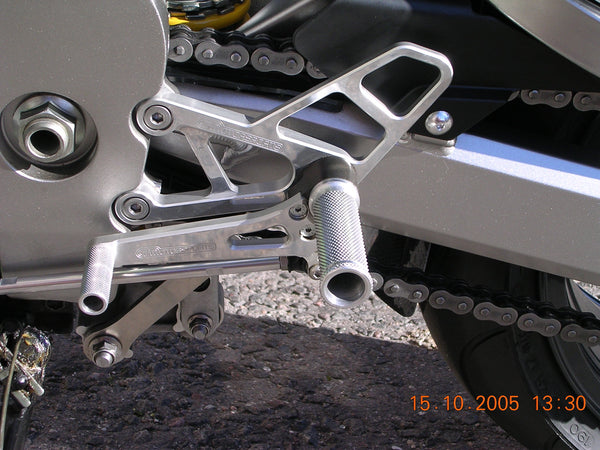 Woodcraft 05-0110B 1998-02 Kawasaki ZX6, 1999-03 ZX9, 2005-08 ZZR600 Complete Rearset image 2