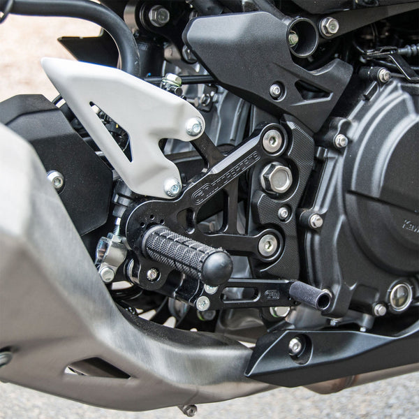 Woodcraft 05-0144B 2018-23 Kawasaki Ninja400, 2019-23 Z400, Ninja500 Complete Rearset image 2