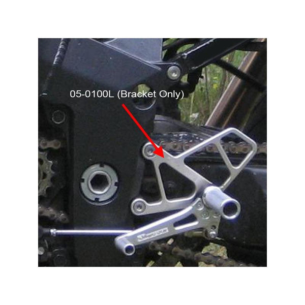 Woodcraft 05-0100L Kawasaki ZX6 , ZX7, ZX9 LHS Bracket image 1