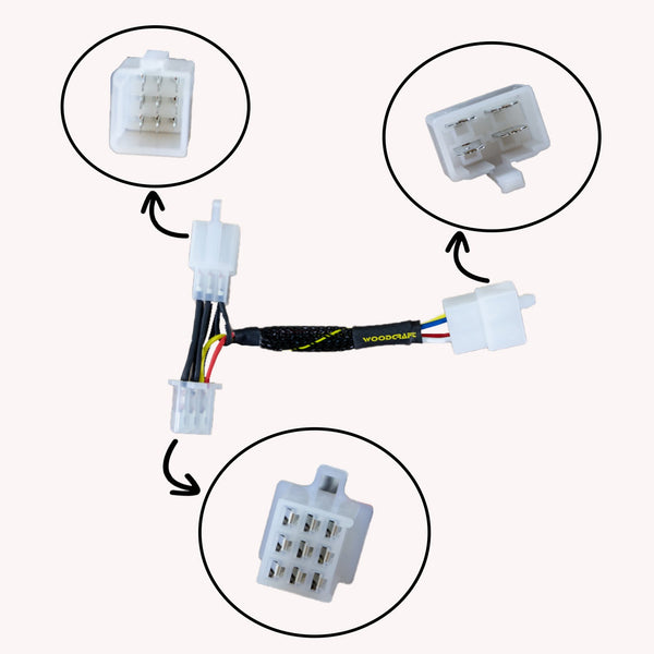Woodcraft 43-0302 2001-06 Honda CBR600F4i Keyswitch Elimination Harness image 2