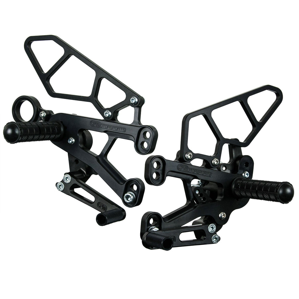 05-0751B BMW S1000RR 2009-14 HP4 2013-14 Complete Rearset Kit w/ Pedals - GP Shift - Woodcraft Technologies