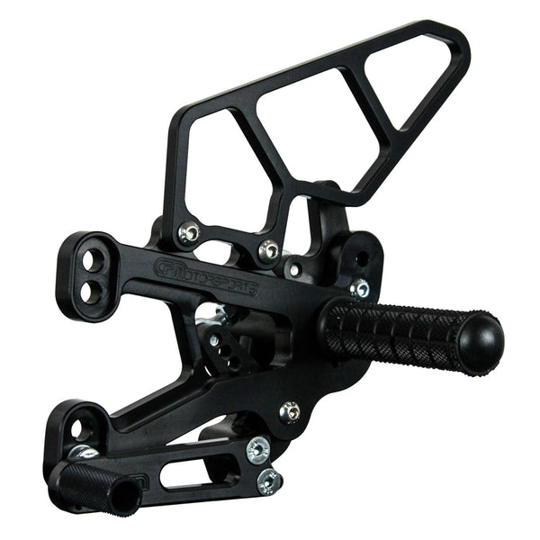 05-0751B BMW S1000RR 2009-14 HP4 2013-14 Complete Rearset Kit w/ Pedals - GP Shift - Woodcraft Technologies