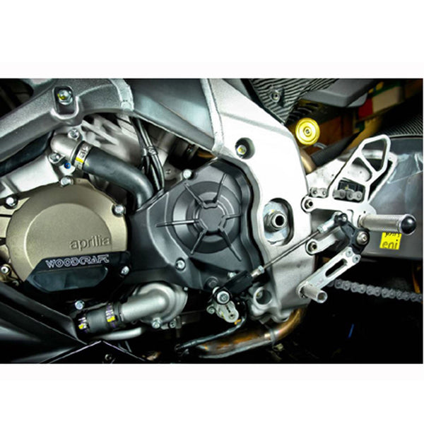 05-0741B Aprilia RSV4 2011-16, Tuono V4 2011-16 Complete Rearset Kit w/ Pedals - GP Shift - Woodcraft Technologies
