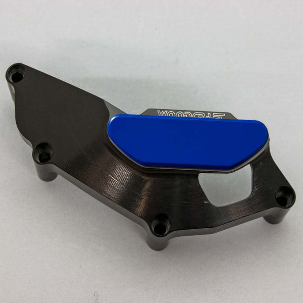 Woodcraft 60-0407LB Yamaha FZ07,MT07 LHS Stator Cover Protector w/ Skid Plate