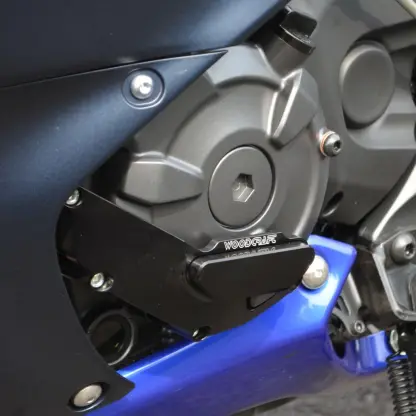 Woodcraft 60-0407LB Yamaha FZ07,MT07 LHS Stator Cover Protector w/ Skid Plate