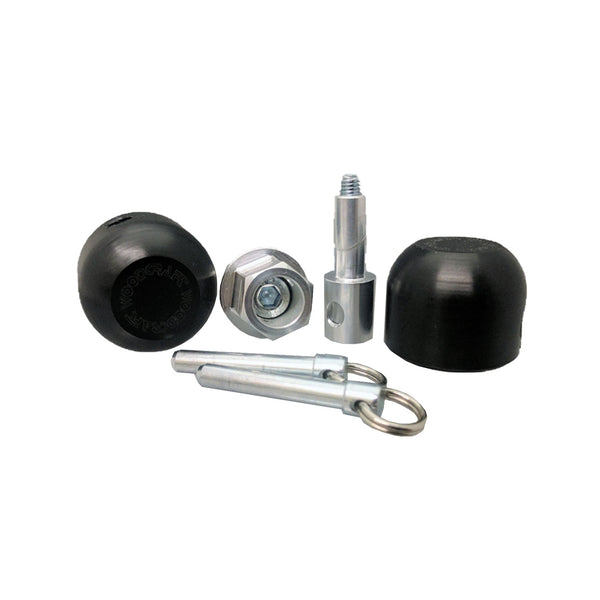 45-0415F Front Axle Slider Kit, Yamaha FZ1 2006-15, FZ6 2006-10 - Woodcraft Technologies