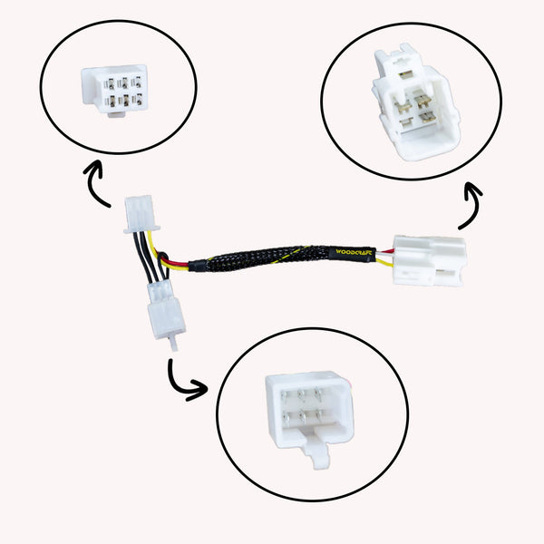 43-0107 2018-23 Kawasaki Ninja400, Ninja500 Keyswitch Elimination Harness