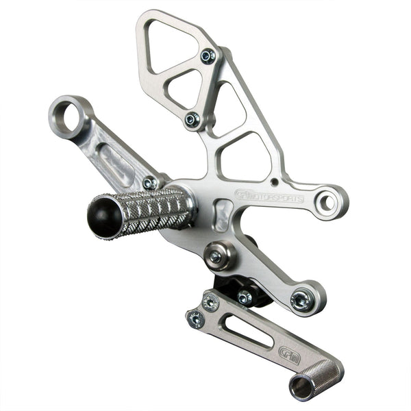 05-0744B Aprila RSV4 2017-20, Tuono V4 2017-20 Complete Rearset Kit w/ Pedals - STD Shift - Woodcraft Technologies