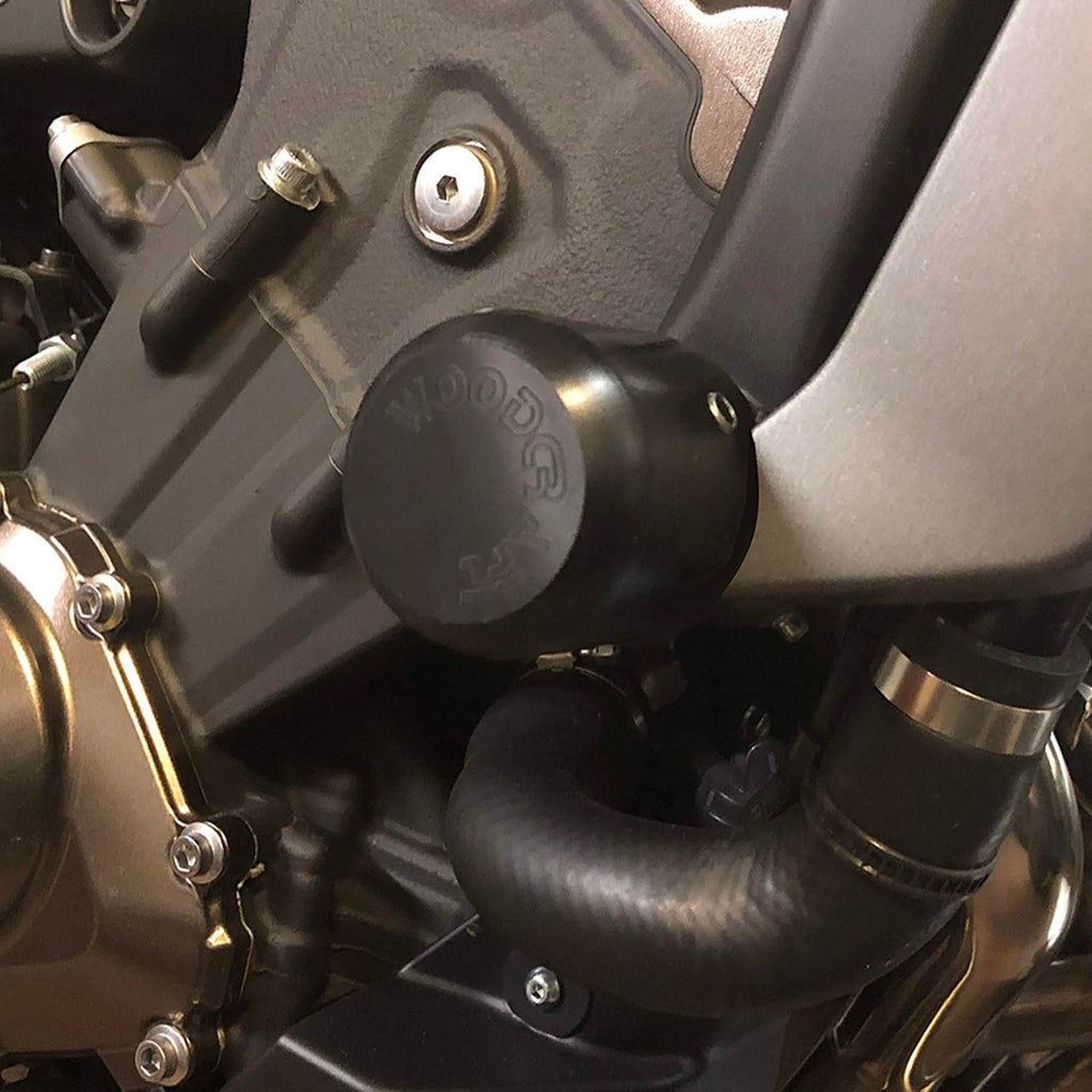 50-0419 Yamaha FZ09, FJ09, XSR900, Tracer, MT09 Frame Slider Kit w/ Pucks - 1