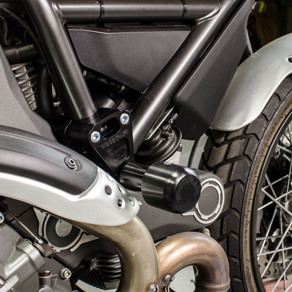 Woodcraft 50-0615 Ducati Scrambler Frame Slider Kit (Includes 50-1399 Pucks)