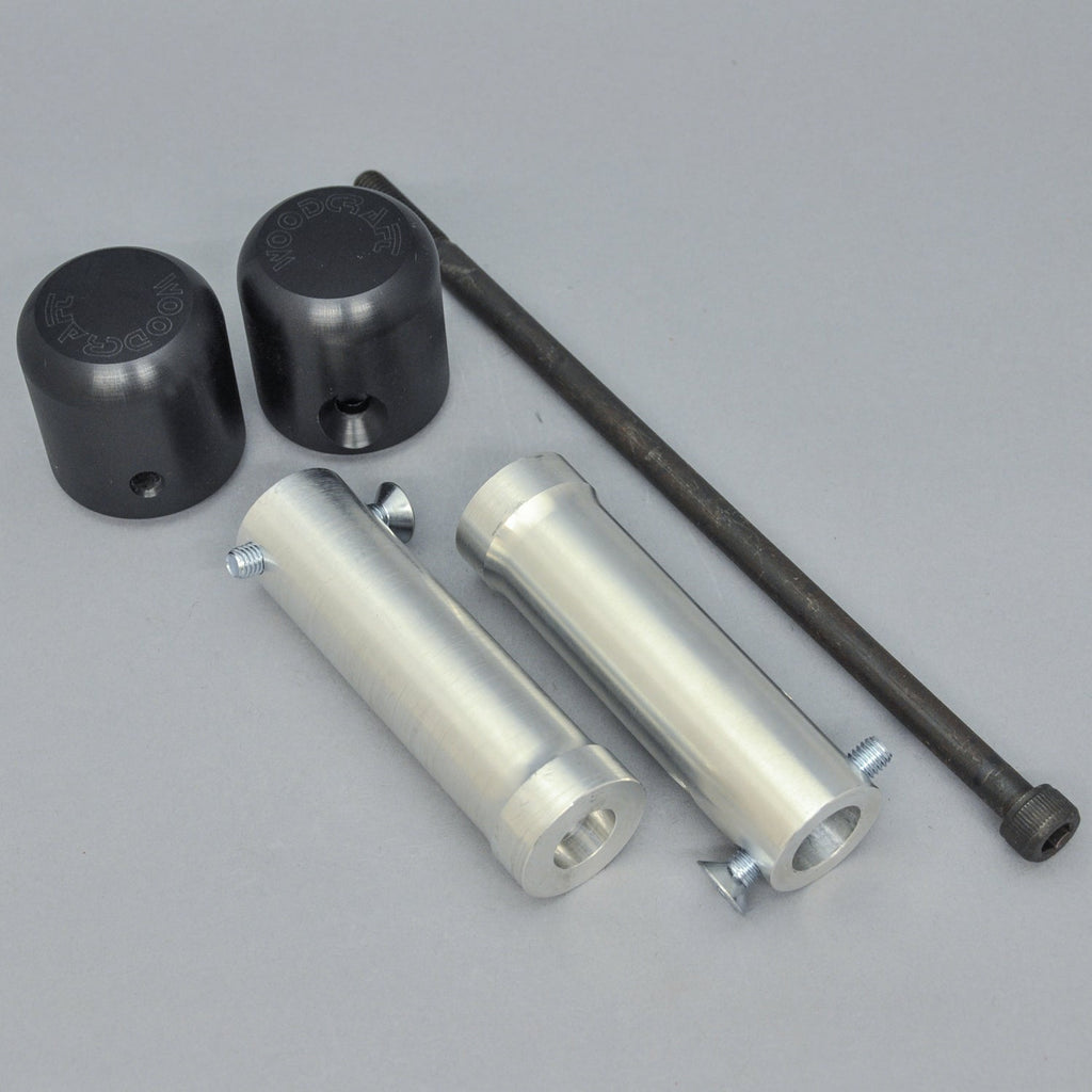 Woodcraft 50-0130 2013-17 Kawasaki Ninja 300 Under Bodywork Frame Slider Kit with pucks image 1