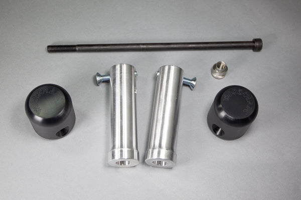 Woodcraft 50-0130 2013-17 Kawasaki Ninja 300 Under Bodywork Frame Slider Kit with pucks image 2