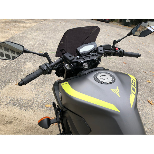 Yamaha MT09 Front Mount 35mm Eccentric Adjustable Adapter Plate - 1