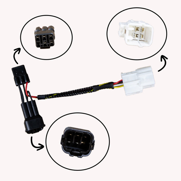 Woodcraft 43-0111 2012-16 Kawasaki Ninja 650 Keyswitch Elimination Harness image 2