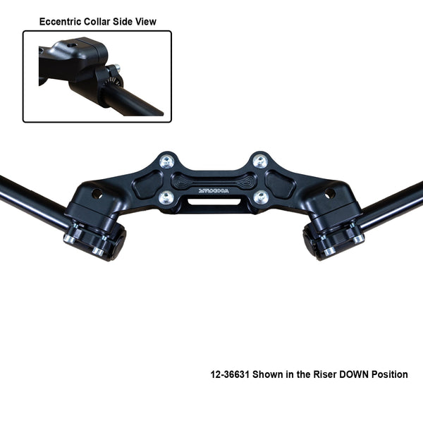 Woodcraft Ducati Monster 821 '14-17 Front Mount 35mm Eccentric Adjustable Adapter Plate