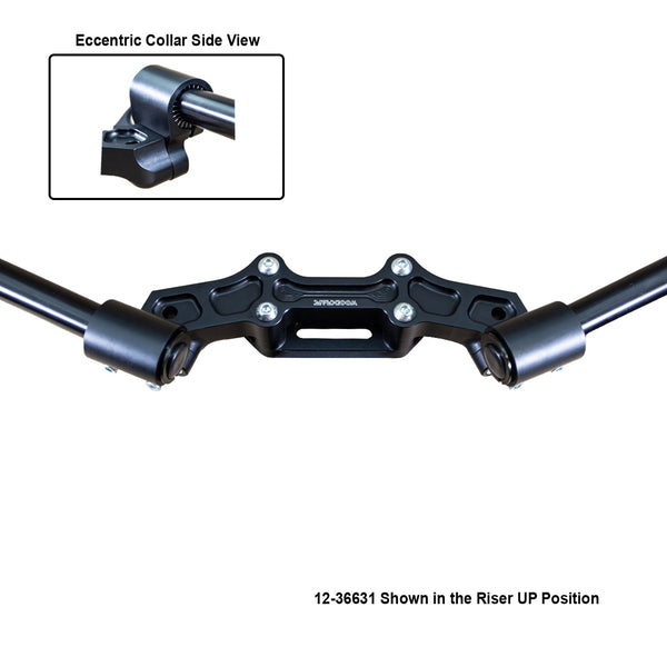Woodcraft Ducati Monster 821 '14-17 Front Mount 35mm Eccentric Adjustable Adapter Plate