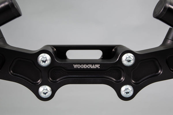Ducati Monster 821 '14-17 Front Mount 35mm Eccentric Adjustable Adapter Plate Assembly - Woodcraft Technologies