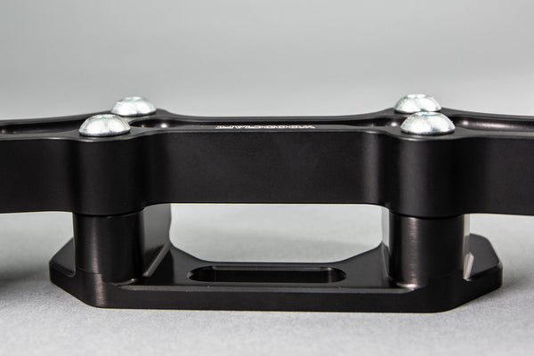 Ducati Monster 821 '14-17 Front Mount 35mm Eccentric Adjustable Adapter Plate Assembly - Woodcraft Technologies