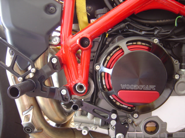 Woodcraft 60-0640RB Ducati 748/1098/1198, S4RS RHS All (Dry) Clutch Cover w/ Skid Plate