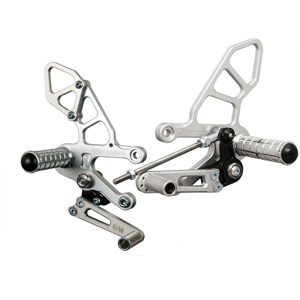 Woodcraft 05-0745B Aprilia RSV4 , Tuono V4 GP Shift  Complete Rearset W/Pedals