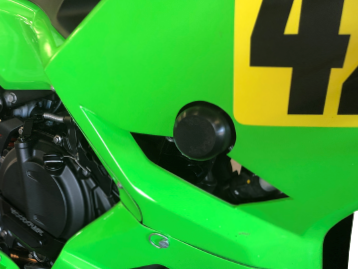 Woodcraft 50-0144 Kawasaki Ninja 400 2018-23, Ninja 500 Race Only Frame Slider w/ pucks