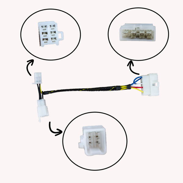 Woodcraft 43-0115 2001-03 Kawasaki ZX9 Keyswitch Elimination Harness