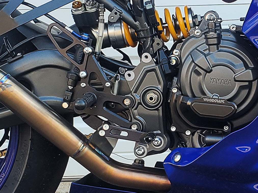 Woodcraft 05-0417B Yamaha YZF-R7 Complete Rearset Kit w/ Pedals