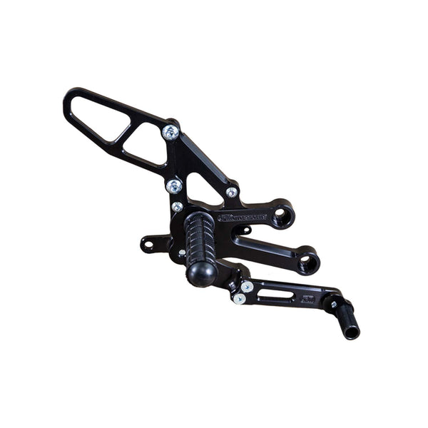 Woodcraft 05-0417B Yamaha YZF-R7 Complete Rearset Kit w/ Pedals