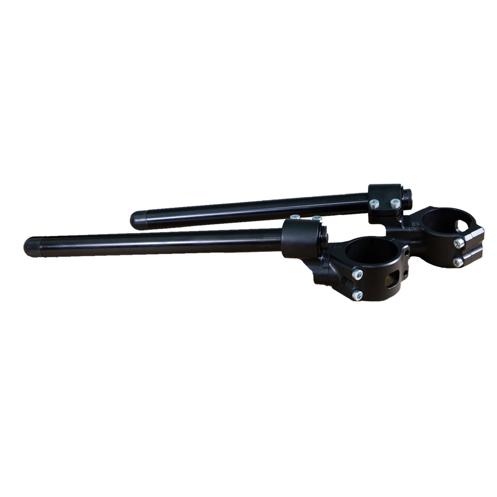 Woodcraft 2015-18 Yamaha R3 Side Mount 35mm Rise Adjustable Angle Clipon Risers w/ 11in Bars