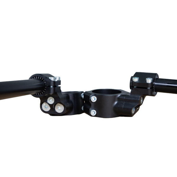 Woodcraft Yamaha R3 Side Mount 35mm Rise Adjustable Angle Clipon Risers w/ 11in Bars