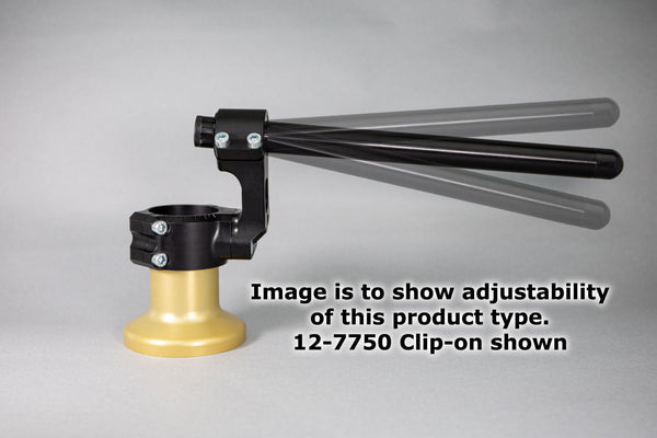 Woodcraft Yamaha R3 Side Mount 35mm Rise Adjustable Angle Clipon Risers w/ 11in Bars