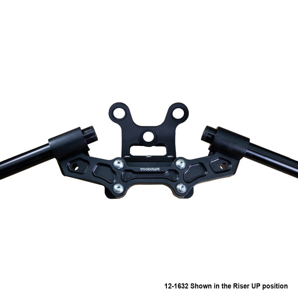 Woodcraft Ducati Monster 1200 2017-21 Clipon Adapter Plate  w/Gauge Mount 1.5" Standard Rise