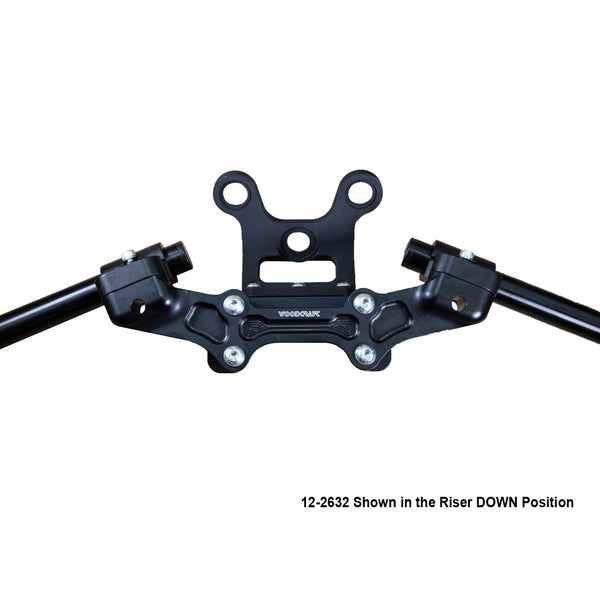 Woodcraft Ducati Monster 1200 2017-21 Clipon Adapter Plate  w/Gauge Mount 1.5" Standard Rise