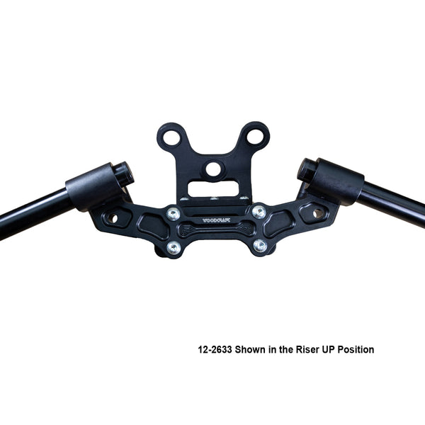 Woodcraft Ducati Monster 797/821 2018-21 Clipon Adapter Plate w/Gauge Mount 1.5 inch Standard Rise w/ BXL bars