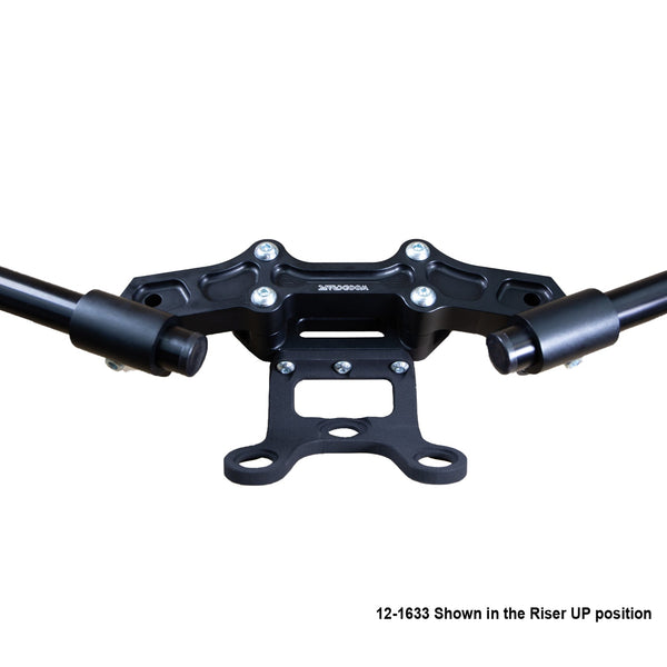 Woodcraft Ducati Monster 797/821 2018-21 Clipon Adapter Plate w/Gauge Mount 1.5 inch Standard Rise w/ BXL bars