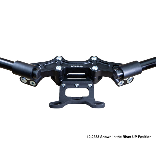 Woodcraft Ducati Monster 797/821 2018-21 Clipon Adapter Plate w/Gauge Mount 1.5 inch Standard Rise w/ BXL bars