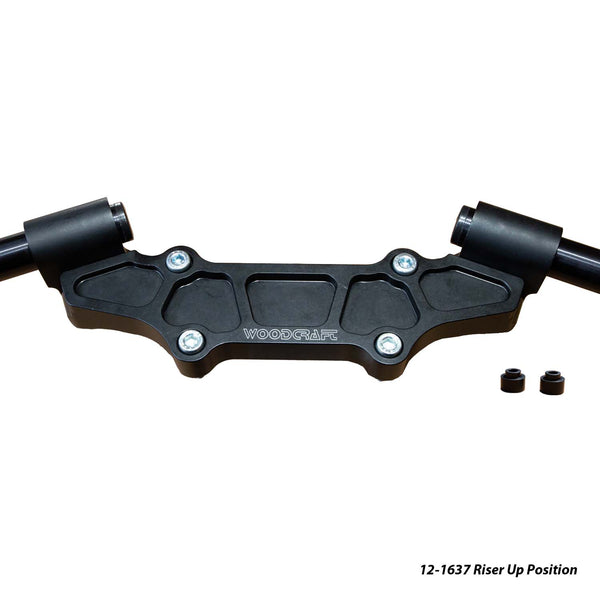 Woodcraft Ducati Monster 937 2021-22 Riser Adapter Plate w/ Standard Black Bars