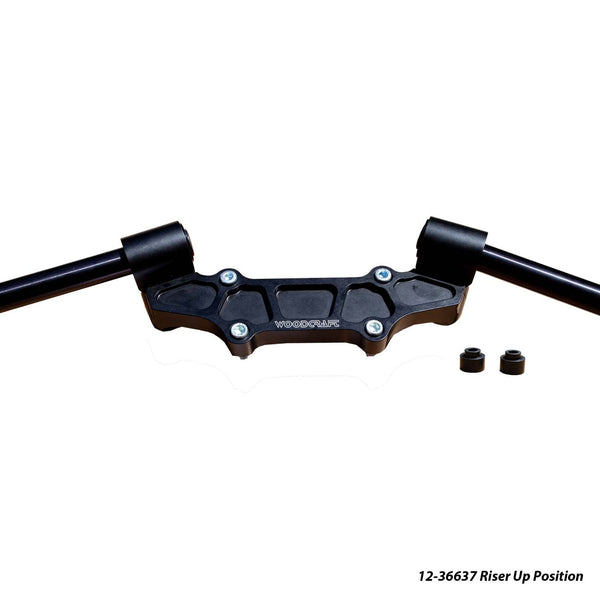 Woodcraft Ducati Monster 937 Adjustable Riser Adapter Plate w/ Standard Black Bars