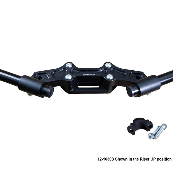 Woodcraft Ducati Monster 1200 Clipon Adapter Plate w/ Std. Black Bars and  Res. Spacer