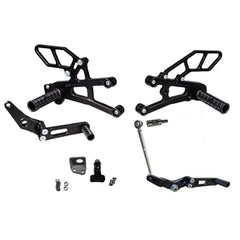 Woodcraft 05-0518B Triumph Daytona Moto 2 Complete Rearset Kit w/Pedals