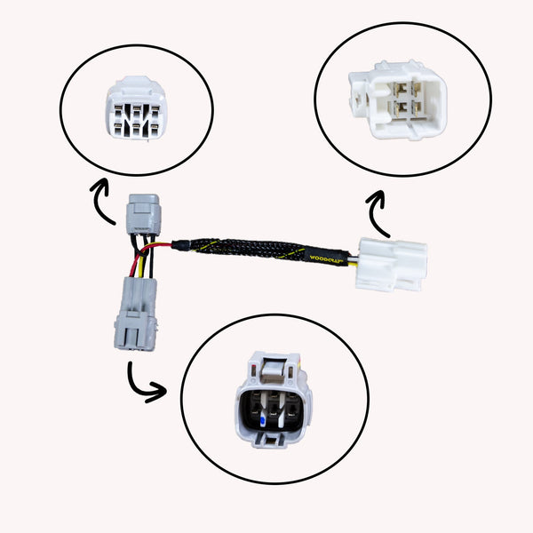 Woodcraft 43-0109EU Kawasaki ZX6R Keyswitch Elimination Harness Assembly Euro Model W/Immobilizer