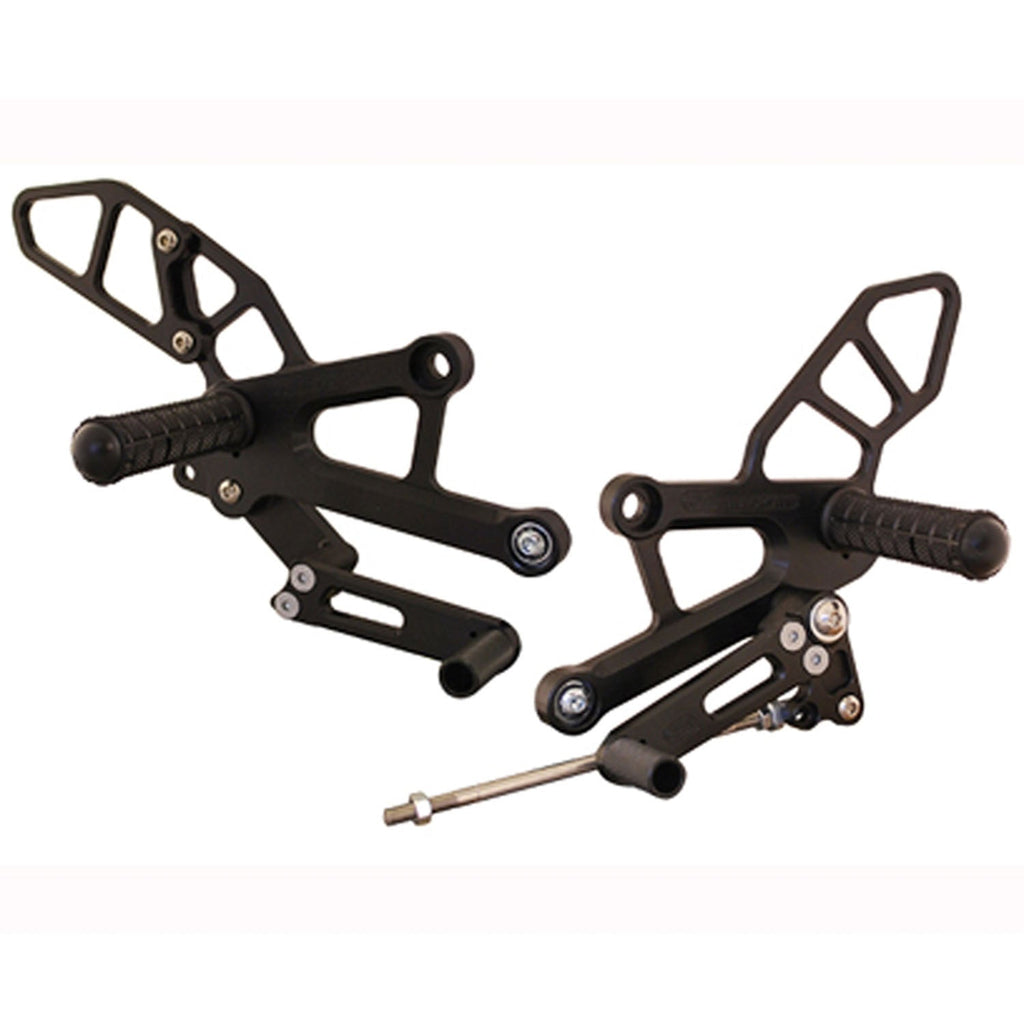 Woodcraft 05-0376B Honda CBR250R/300R Complete Adjustable Rearset  - GP Shift