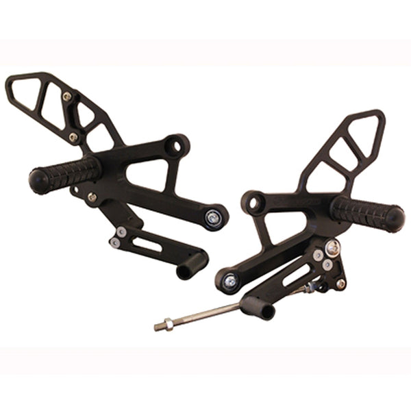 Woodcraft 05-0376B Honda CBR250R/300R Complete Adjustable Rearset  - GP Shift