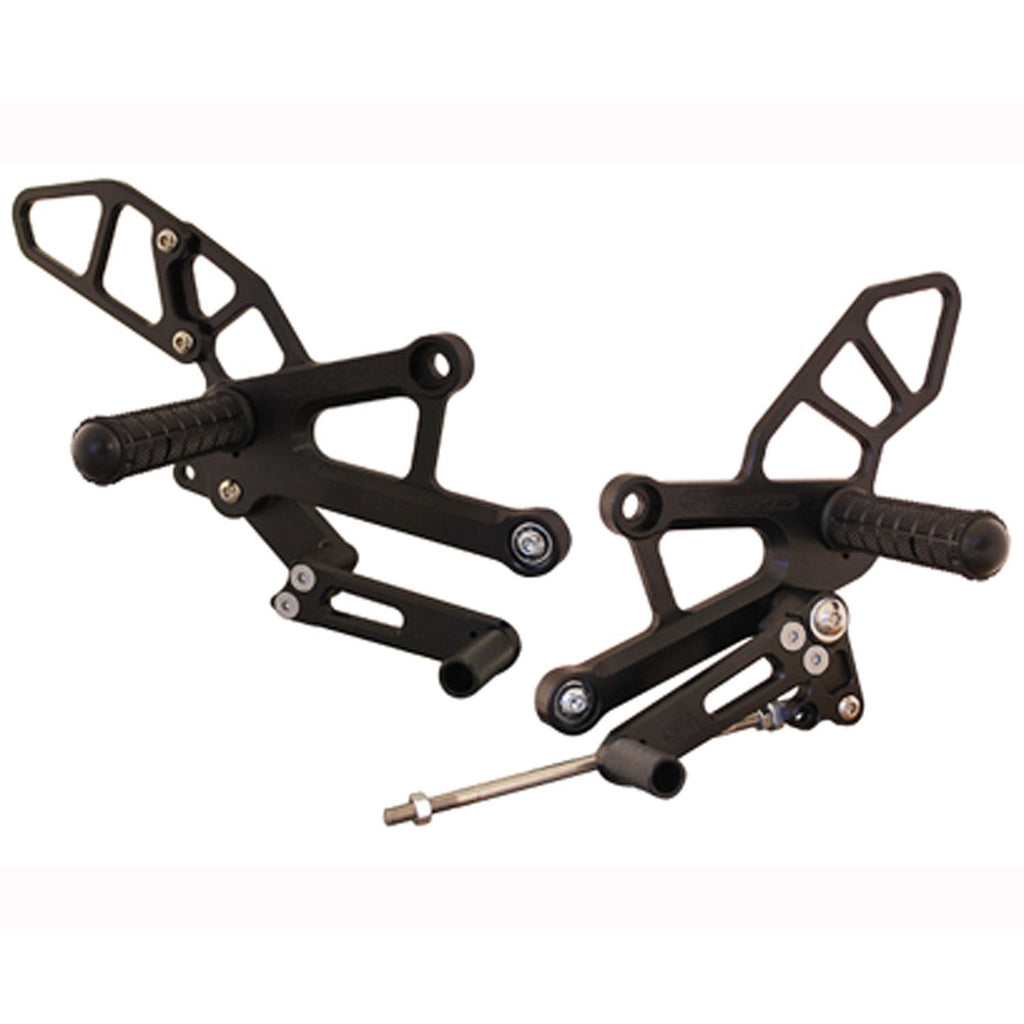 Woodcraft 05-0375B Honda CBR250R/300R Complete Adjustable Rearset  - STD Shift