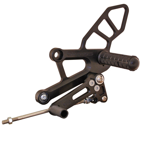 Woodcraft 05-0375B Honda CBR250R/300R Complete Adjustable Rearset  - STD Shift
