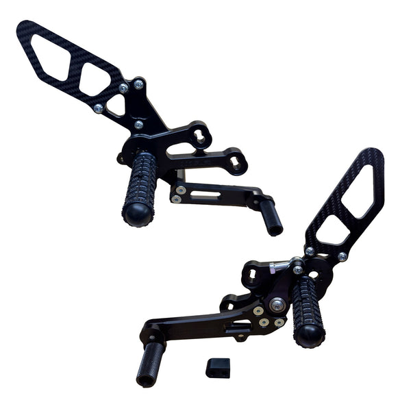 Woodcraft 05-0233B Suzuki GSX8S/R Complete GP Shift Rearset Kit W/Pedals