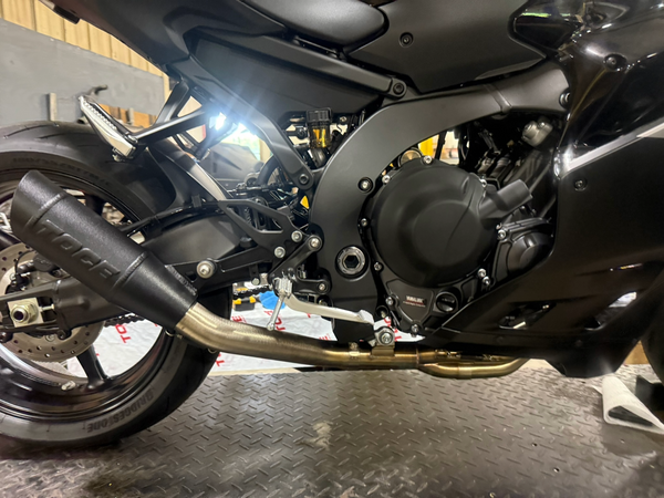 TOCE Visor Tip Full Exhaust - Yamaha R9