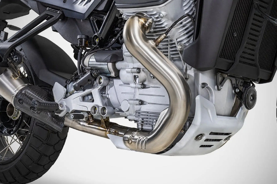 ZARD Exhaust De-Cat Header Pipes Moto Guzzi Stelvio 2024- Stainless