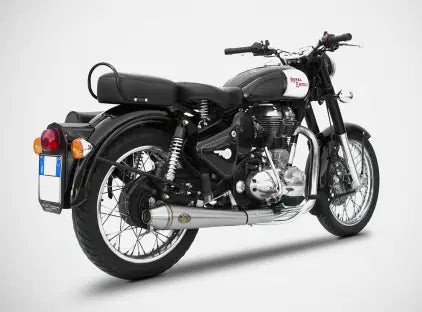 ZARD Exhaust Conical Slip-On Royal Enfield Bullet 350 / 500 2006-2009 image 2