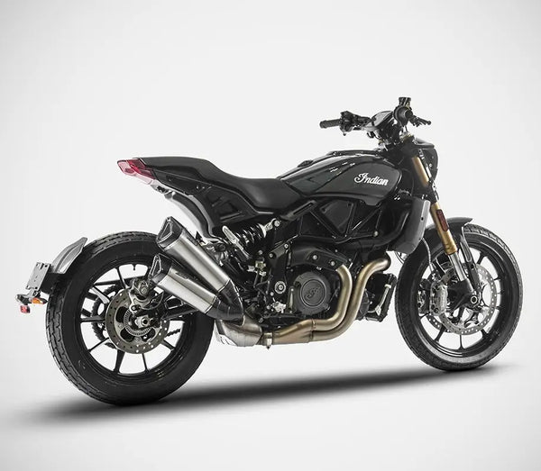 ZARD Exhaust Slip-On Indian FTR1200 2018-2024 Titanium W/ Carbon Caps